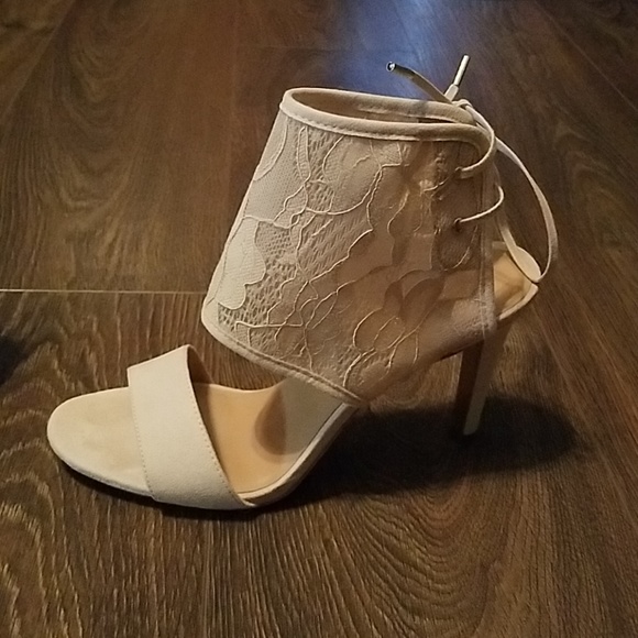 Nude Bootie Heels 7.5 - Picture 6 of 7